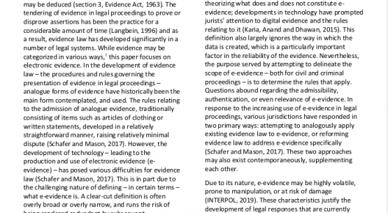 Admission of Electronic Evidence: Contradictions in the Kenyan Evidence Act