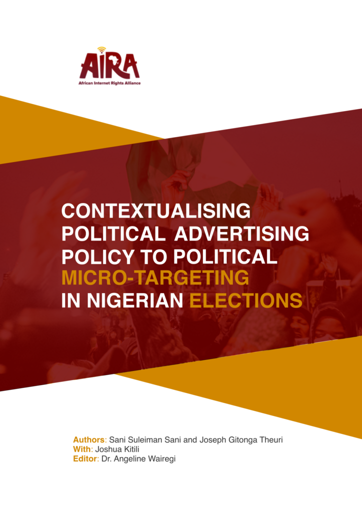 Cover of Contextualizing Political Advertising Policy to Political Microtargeting in the Nigeria Elections