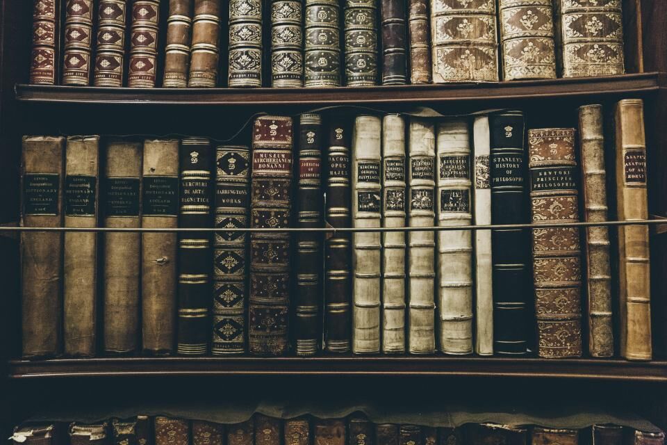 A shelf of books