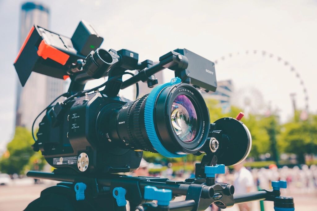 A professional film camera